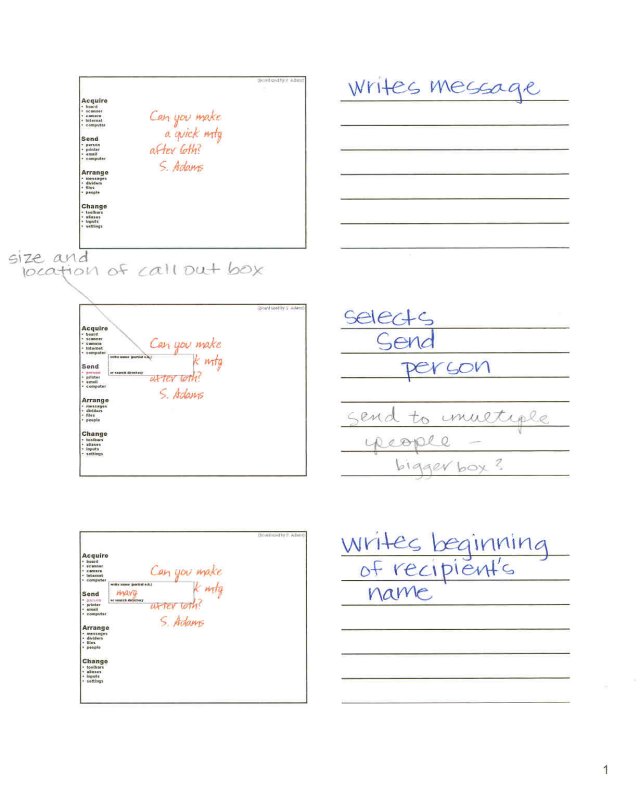 Beginnings of storyboards.